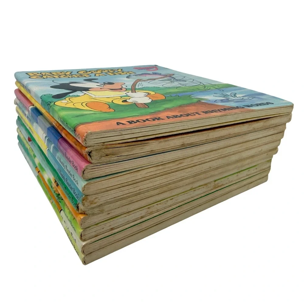 Vintage Disney Babies Weekly Reader Board Books Lot of 10 Mickey Minnie Donald
